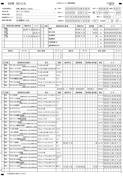 トレースナビ管理例