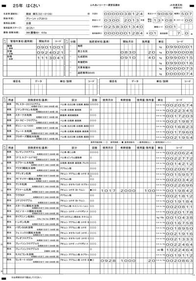 トレースナビ管理例