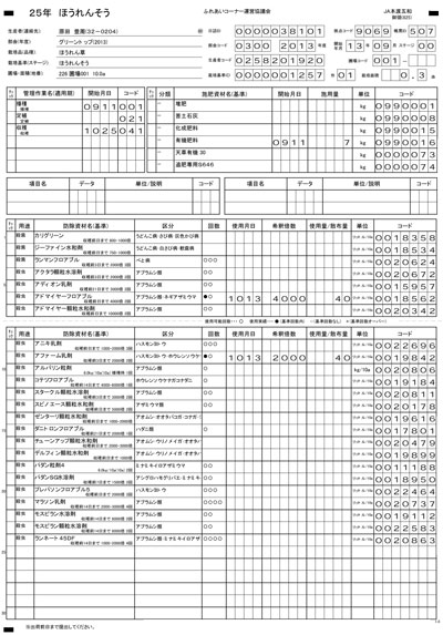 トレースナビ管理例