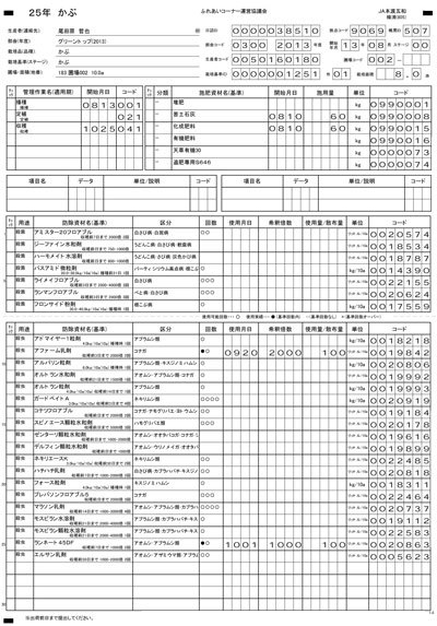 トレースナビ管理例